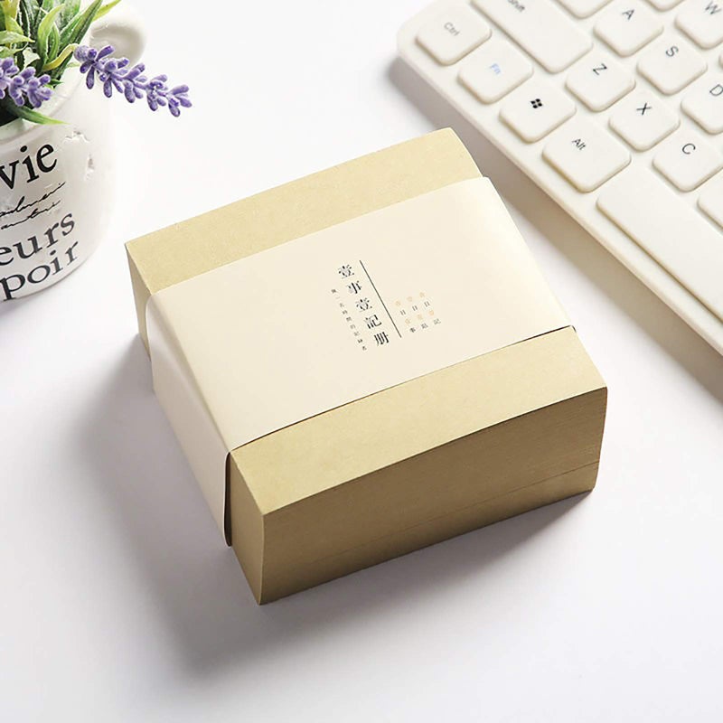 VANRA Note Cube 4 x 4 Inch (Not Sticky) Memo Cube Refill (No Holder) Tear-Off Pages (Not Loose) Blank Scratch Pads, 400-Sheets/Cube (Kraft Brown) - Image 3